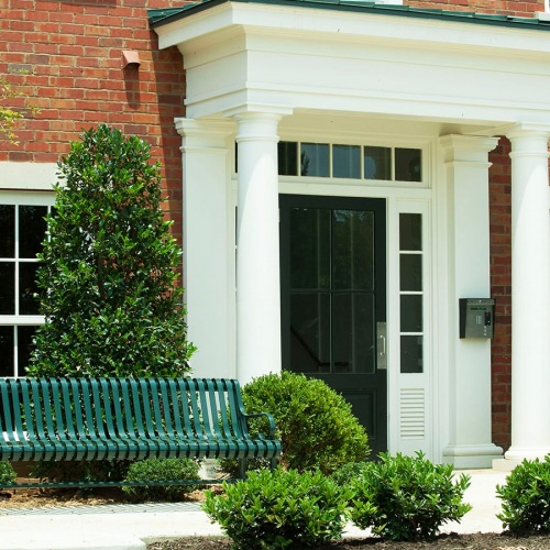 exterior to nearby building in community